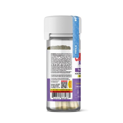 0.5g Cotton Candy Mini Pre-Rolls with Kief - THCA - 5 Joints - Thumbnail 4
