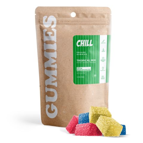 10mg Broad Spectrum CBD Gummies - Tropical Mix - Chill - Thumbnail 2