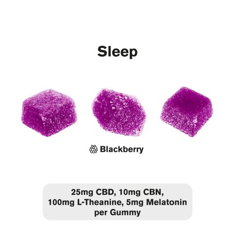 140mg Sleep Gummies - CBD, CBN, Melatonin, L-Theanine - Chill - Thumbnail 4