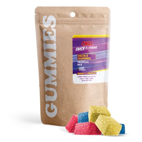150mg Delta 8 THC Gummies - Tropical Mix - Chill Extreme - Thumbnail 1