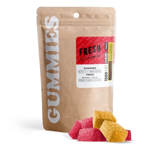 150mg THCA, D8 Gummies - Fruits - Fresh - Thumbnail 2