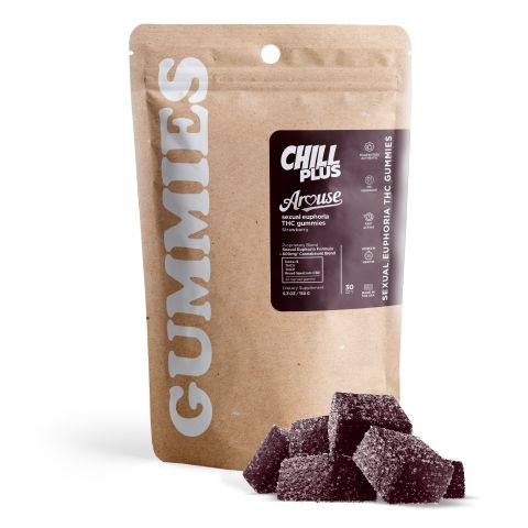 20mg Arouse Sexual Euphoria Gummies - D9, THCV, THCP, CBD - Chill Plus - Thumbnail 2
