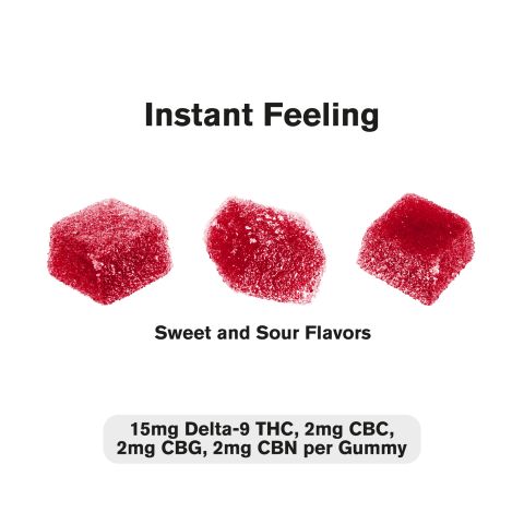 21mg Instant Feeling Nano Gummies - D9, CBN, CBG, CBC - D9 THC - Thumbnail 4