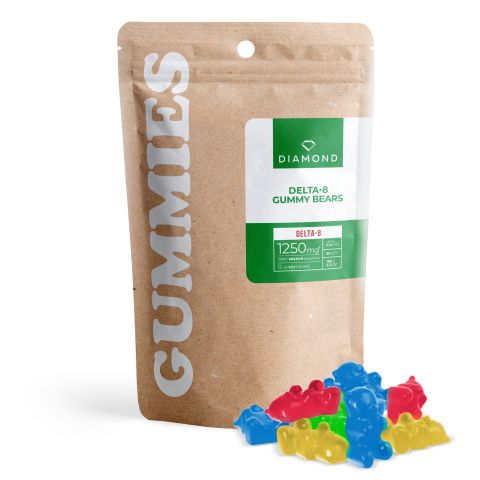 25mg Delta 8 Gummy Bears - Diamond CBD - Thumbnail 1