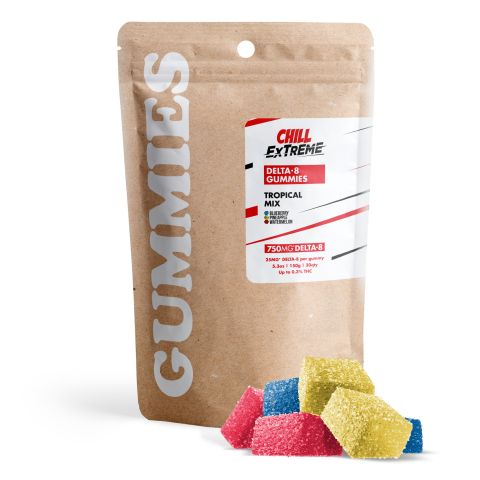 25mg Delta 8 THC Gummies - Tropical Mix - Chill Extreme - Thumbnail 1