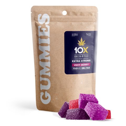 25mg Delta 8 THC Gummies - Very Berry - 10X - Thumbnail 1
