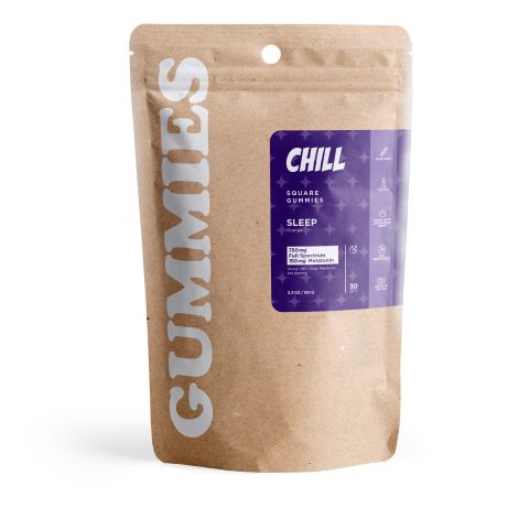 30mg Sleep Gummies - Full Spectrum CBD, Melatonin - Chill - Thumbnail 3