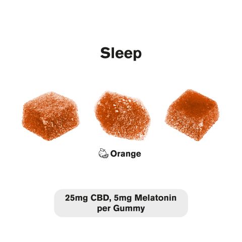 30mg Sleep Gummies - Full Spectrum CBD, Melatonin - Chill - Thumbnail 4
