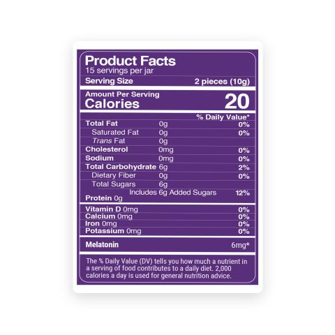 3mg Sleep Gummies - Melatonin - Rest - Thumbnail 9