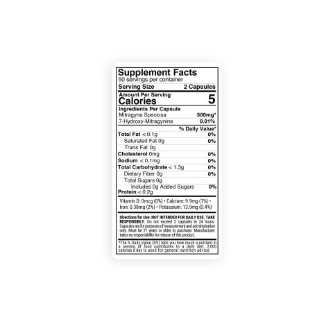 500mg Kratom Capsules - Red Maeng Da - 100 ct - Chill Plus - Thumbnail 8