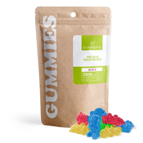 50mg Delta 8 Sour Bears - Diamond CBD - Thumbnail 1