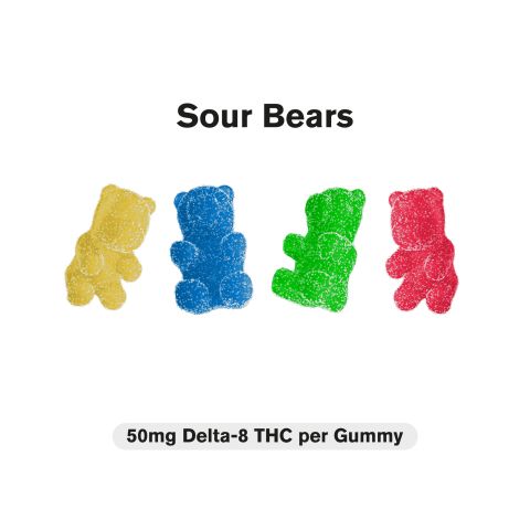 50mg Delta 8 Sour Bears - Diamond CBD - Thumbnail 3