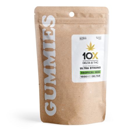 50mg Delta 8 THC Gummies - Tropical Mix - 10X - Thumbnail 3