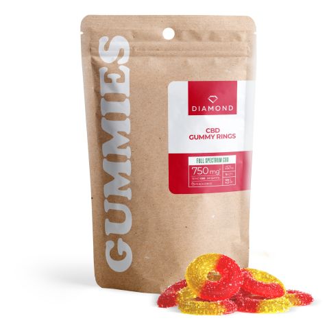 50mg Full Spectrum CBD Gummy Rings - Diamond CBD - Thumbnail 1