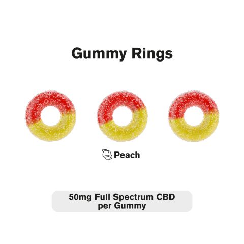 50mg Full Spectrum CBD Gummy Rings - Diamond CBD - Thumbnail 3