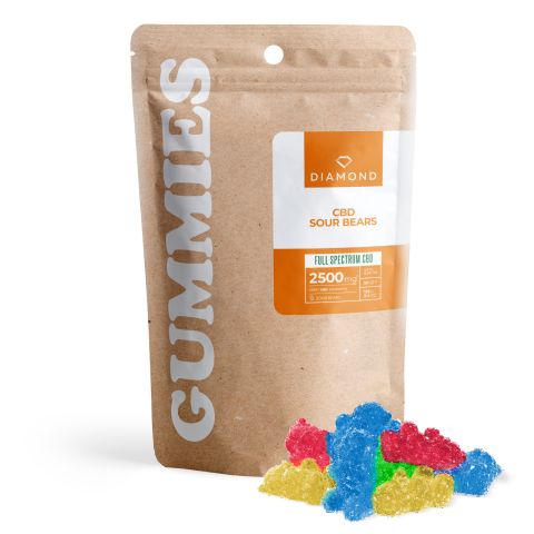 50mg Full Spectrum CBD Sour Bears - Diamond CBD - Thumbnail 1