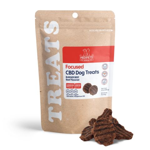 CBD Dog Treats - Burger Beef Minis - 1000mg - MediPets - Thumbnail 2