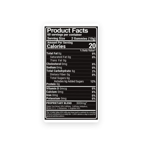 Energy Gummies - Energy Boost Supplement - 30 Count - Thumbnail 9