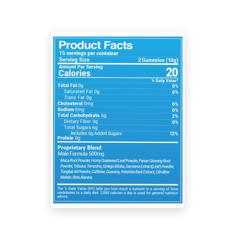 Male Enhancement Gummies - Raspberry - Better Sex - Thumbnail 9
