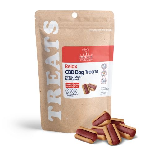 CBD Dog Treats - Mini Hot Dogs - 600mg - MediPets - Thumbnail 2