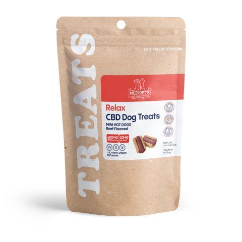CBD Dog Treats - Mini Hot Dogs - 600mg - MediPets - Thumbnail 3
