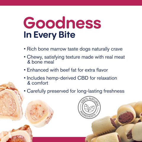CBD Dog Treats - Bone Marrow Chew - 300mg - MediPets - Thumbnail 6