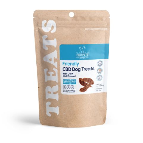 CBD Dog Treats - Beef Chew - 500mg - MediPets - Thumbnail 3