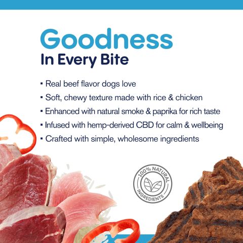 CBD Dog Treats - Beef Chew - 500mg - MediPets - Thumbnail 6