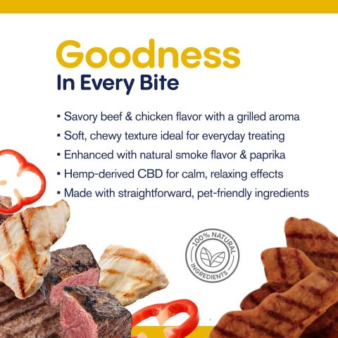 CBD Dog Treats - Grilled Steak - 500mg - MediPets - Thumbnail 6