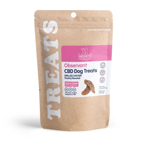 CBD Dog Treats - Grilled Chicken - 300mg - MediPets - Thumbnail 3