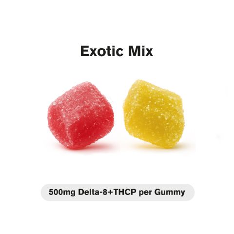500mg D8, THCP Gummies - Exotic Mix - Stunn'd - Thumbnail 1
