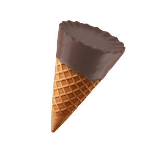 100mg Hazelnut Cream + Milk Chocolate Waffle Cones - D8, THCP, Chill Plus - Thumbnail 1