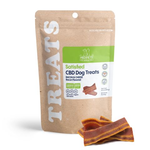 CBD Dog Treats - Bacon & Cheese - 1000mg - MediPets - Thumbnail 1