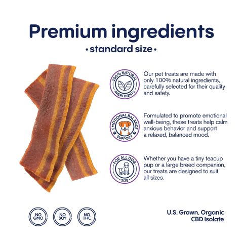 CBD Dog Treats - Bacon & Cheese - 1000mg - MediPets - Thumbnail 4