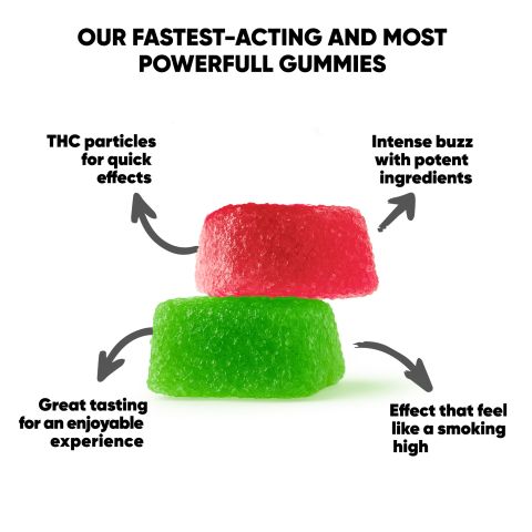 500mg D8, THCP Gummies - Exotic Mix - Hocus Pocus - Thumbnail 7