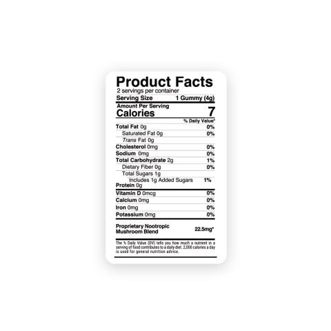 22.5mg Nootropic Mushroom Blend Gummies - Fruity Blend - Hocus Pocus - Thumbnail 6