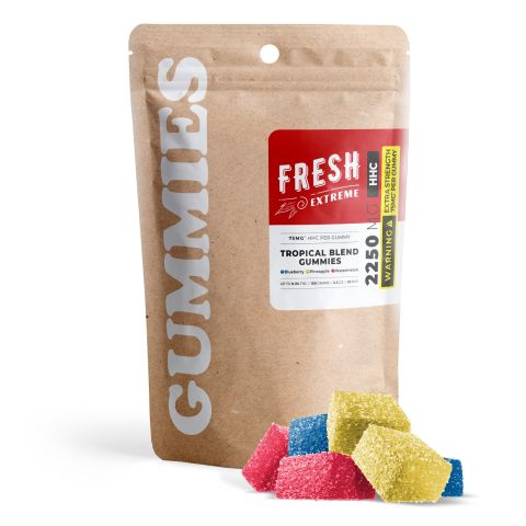 75mg HHC Cube Gummies - Tropical Blend - Fresh - Thumbnail 2