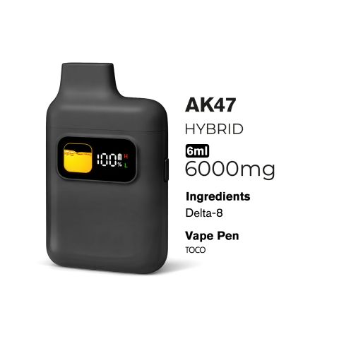 6000mg D8 Vape Pen - AK47 - Hybrid - 6ml - Chill Plus - Thumbnail 3