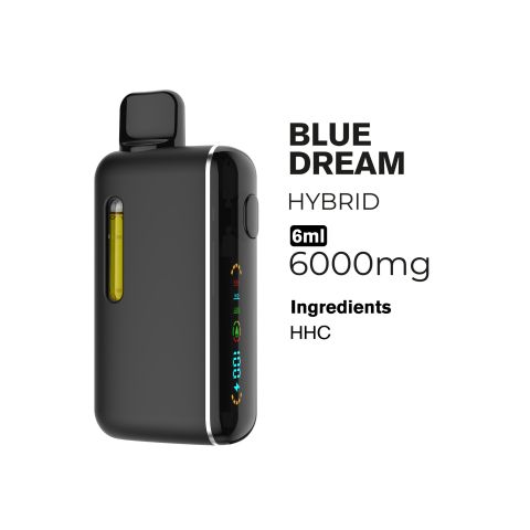 6000mg HHC Vape Pen - Blue Dream - Hybrid - 6ml - Fresh - Thumbnail 4