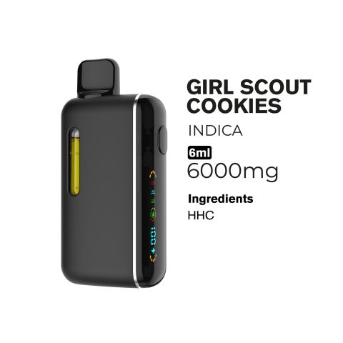 6000mg HHC Vape Pen - Girl Scout Cookies - Indica - 6ml - Fresh - Thumbnail 4