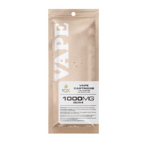 1000mg D8 Vape Cart - Grape Ape - Indica - 1ml - 10X - Thumbnail 2