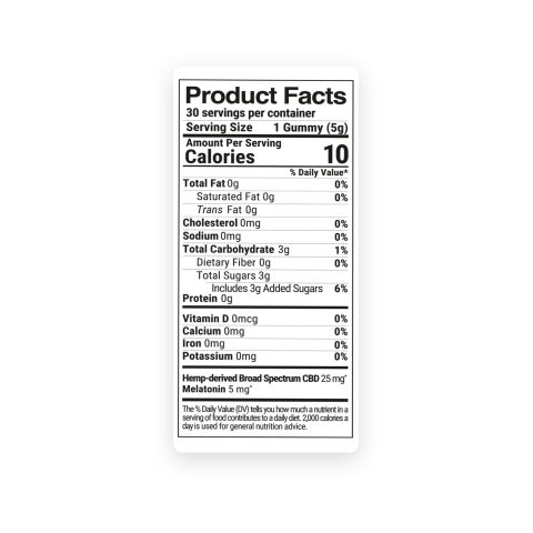 Fresh Gummies - Broad Spectrum CBD & Melatonin - 900mg - 30ct - Thumbnail 10