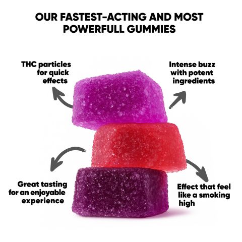 25mg Delta 8 THC Gummies - Very Berry - 10X - Thumbnail 10