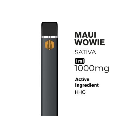 1000mg HHC Vape Pen - Maui Wowie - Sativa - 1ml - Artisan - Thumbnail 4