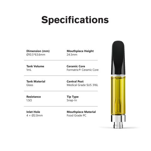 1000mg D8 Vape Cart - Grape Ape - Indica - 1ml - Chill Plus - Thumbnail 9