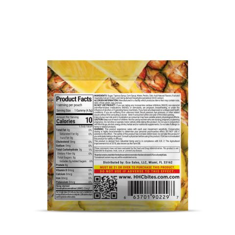 25mg HHC Gummy - Pineapple - Bites - Thumbnail 3