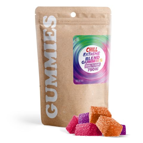 Double Pleasure Blend - 25mg Gummies - D9, Broad Spectrum CBD - Chill Extreme - Thumbnail 2