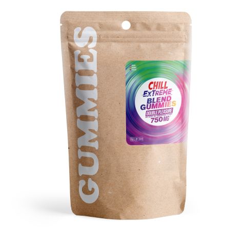 Double Pleasure Blend - 25mg Gummies - D9, Broad Spectrum CBD - Chill Extreme - Thumbnail 3