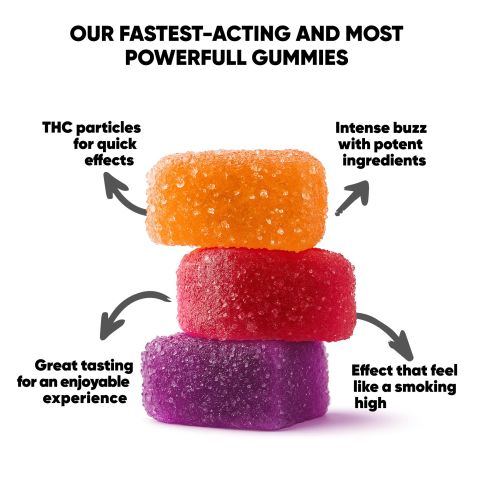 Double Pleasure Blend - 25mg Gummies - D9, Broad Spectrum CBD - Chill Extreme - Thumbnail 10