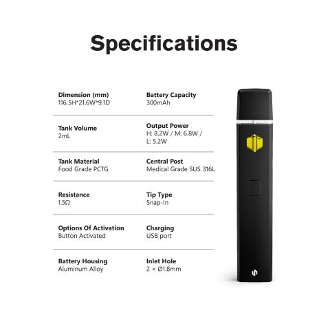 Sleep Blend - 2000mg Vape Pen - Sativa - 2ml - Blends by Fresh - Thumbnail 9
